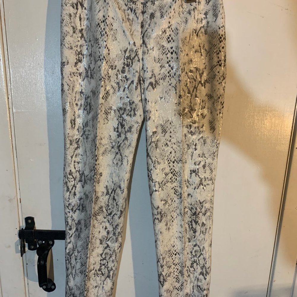 Michael Tyler 6 pant white, gray, silver, black